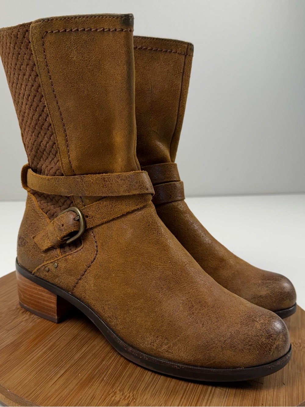 UGG Australia Women’s Lula Mae Brown Mid-Calf Harness Boots